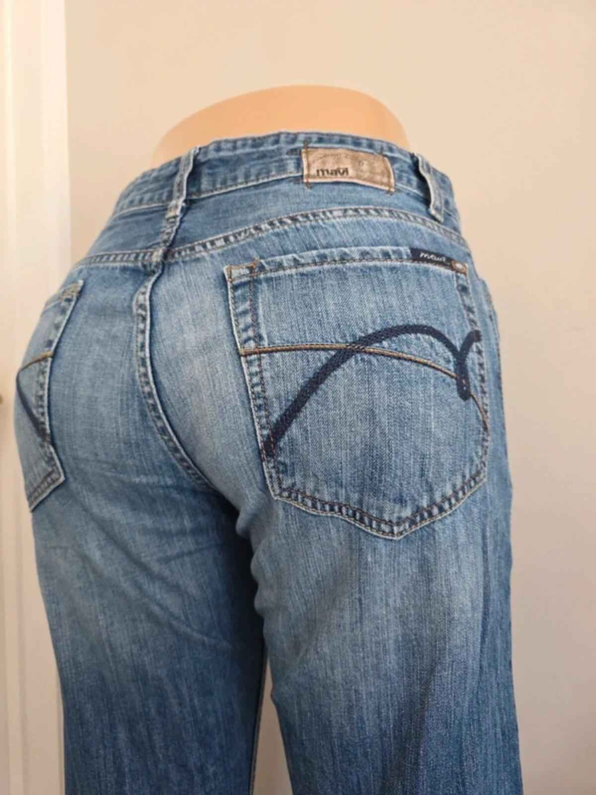 Mavi Mid Rise Loose Bootcut Vintage Y2K Jeans UK Size 10