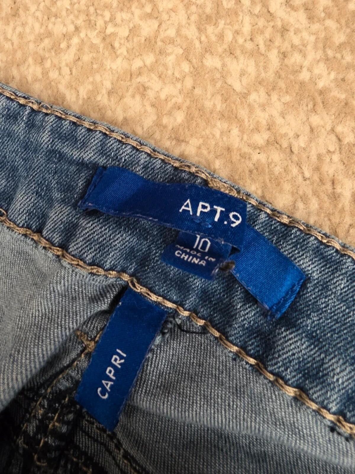 APT. 9 Mid Rise Capri Jeans UK Size 12