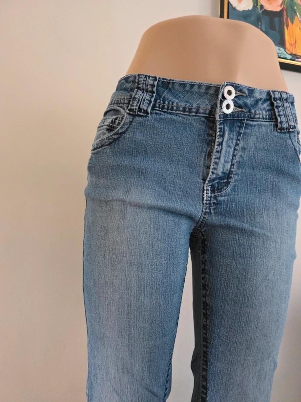 Roz & Ali Mid Rise Straight Vintage Y2K Jeans UK Size 12