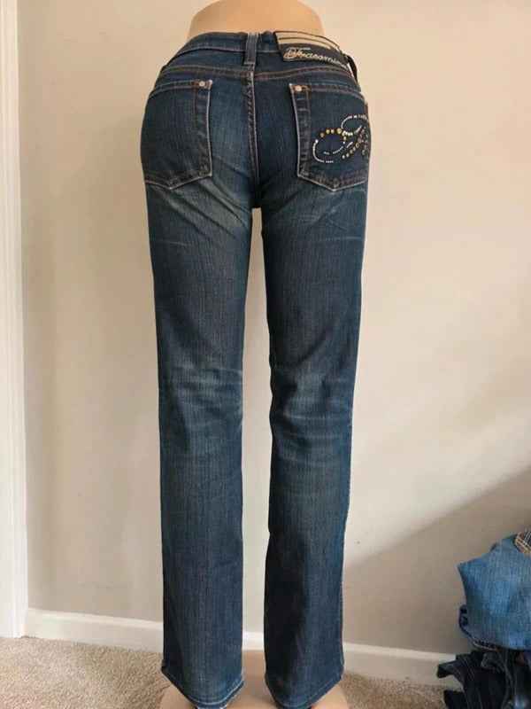 Fracomina Low Rise Straight Jeans UK Size 8