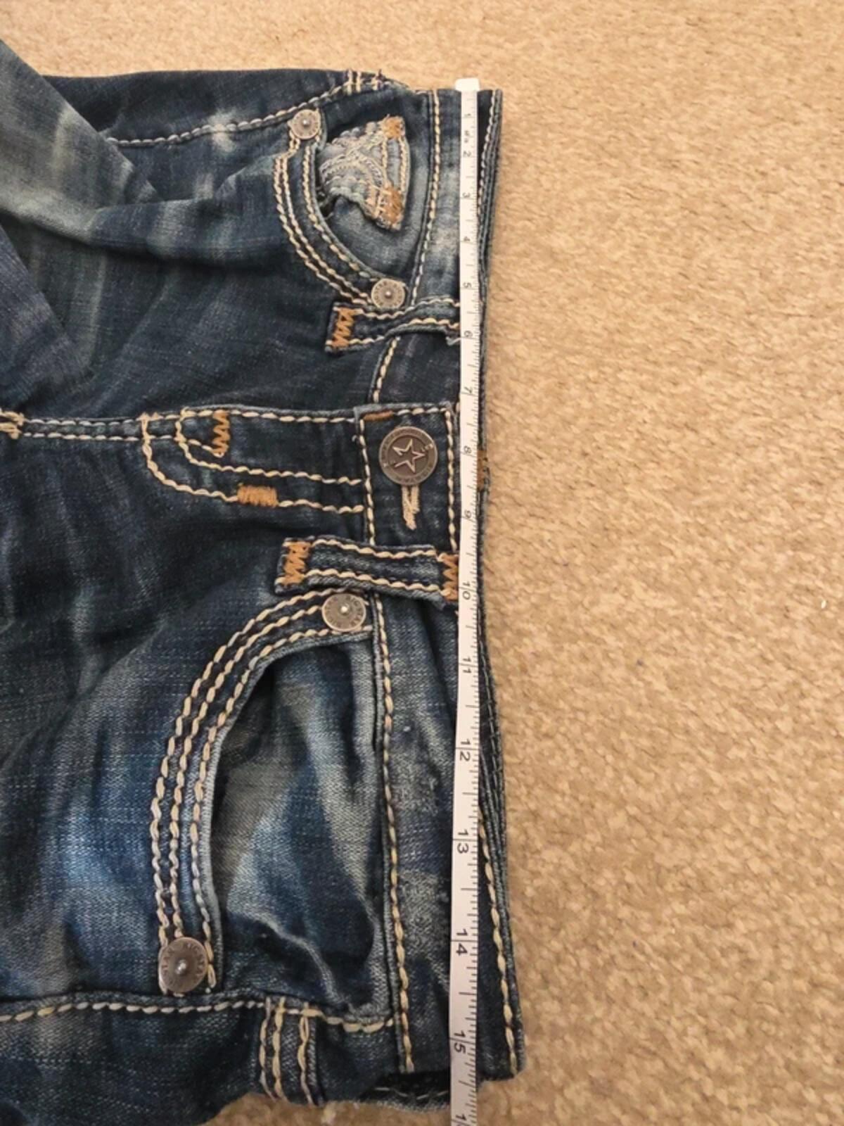 Big Star Vintage Y2K Ultra Low Rise Bootcut Jeans UK Size 6/8 Tall