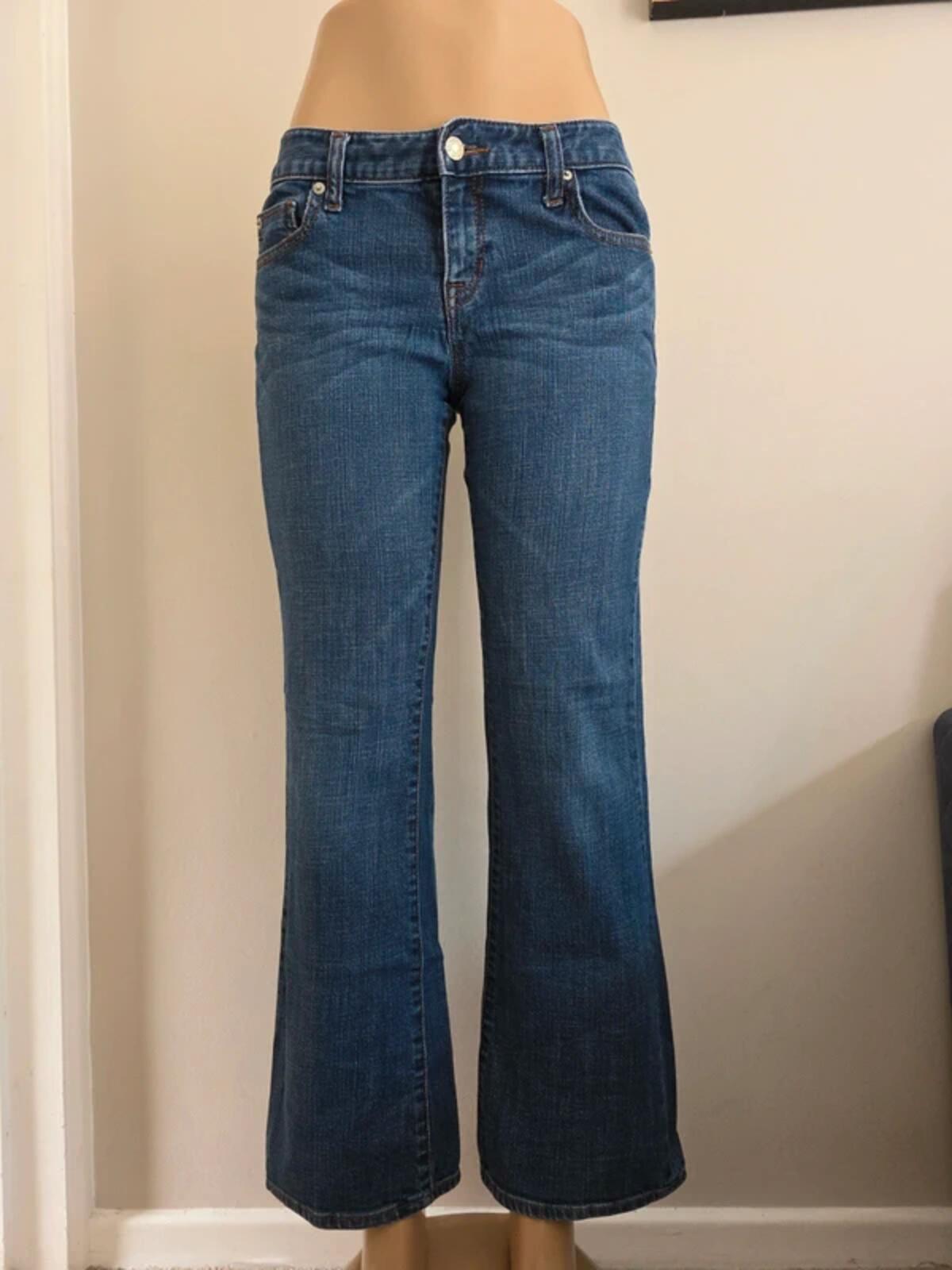 Vintage Y2K Banana Republic Low Rise Bootcut Jeans UK Size 8 Petite