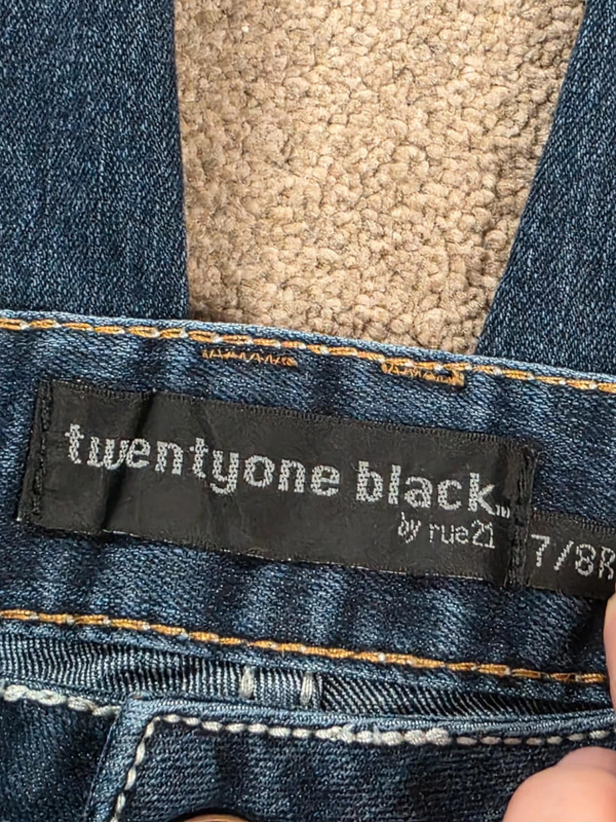 Vintage Y2K Twentyone Black Low Rise Bootcut Jeans UK Size 12