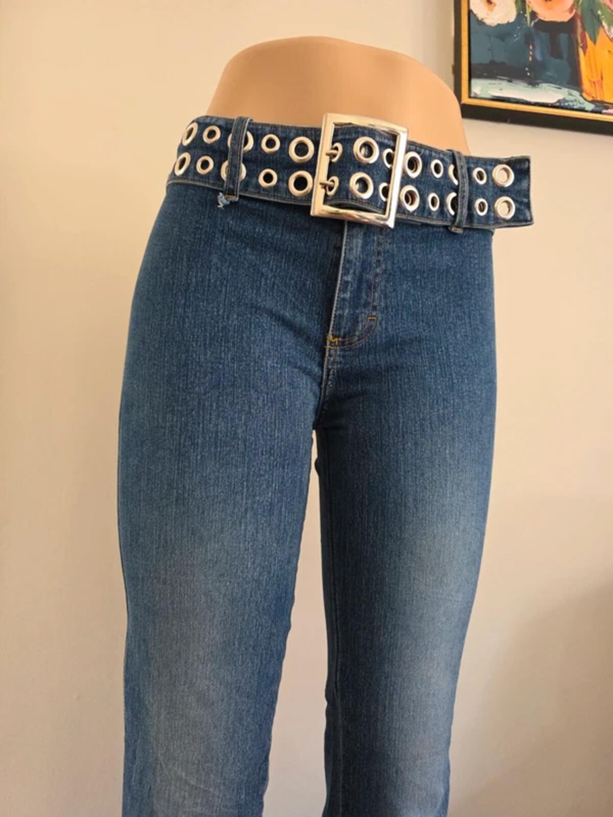 No Boundaries Mid Rise Flared Vintage Y2K Jeans UK Size 8/10