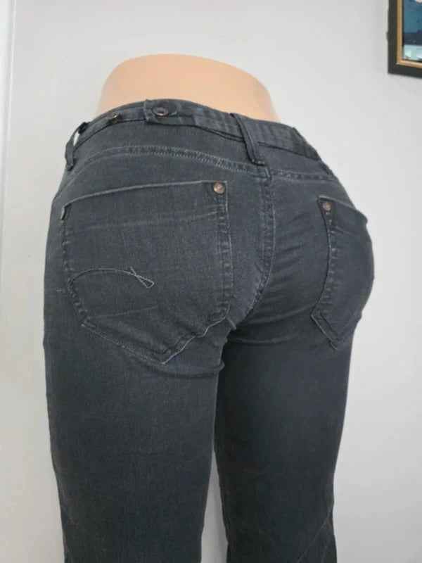 G-Star Low Rise Slim Vintage Y2K Jeans UK Size 6/8