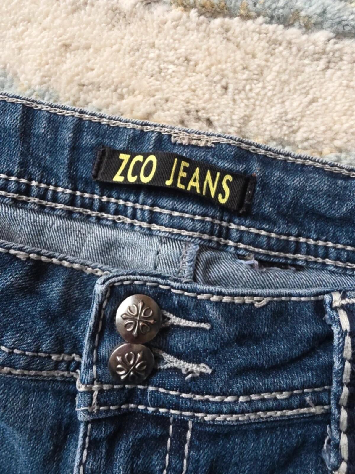ZCO Jeans Mid Rise Capri Vintage Y2K Jeans UK Size 14