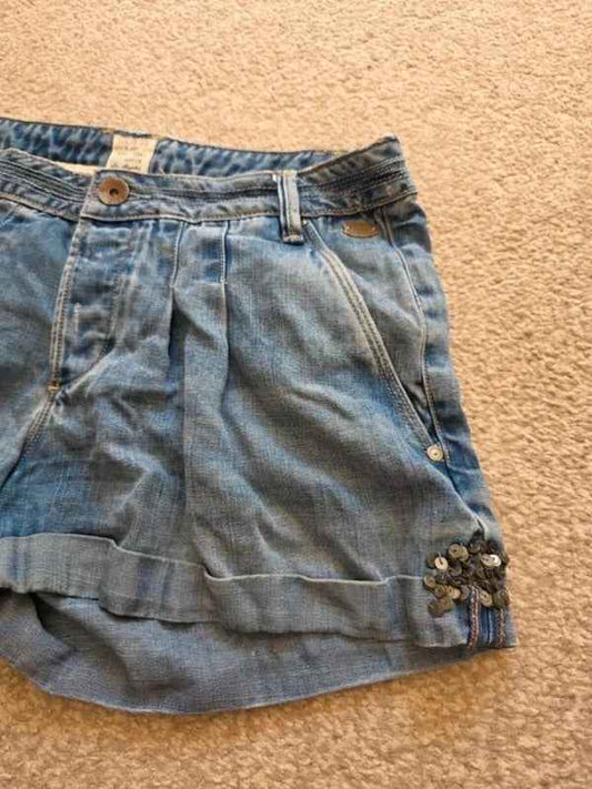 Vintage Y2K Guess Mid Rise Denim Shorts UK Size 10