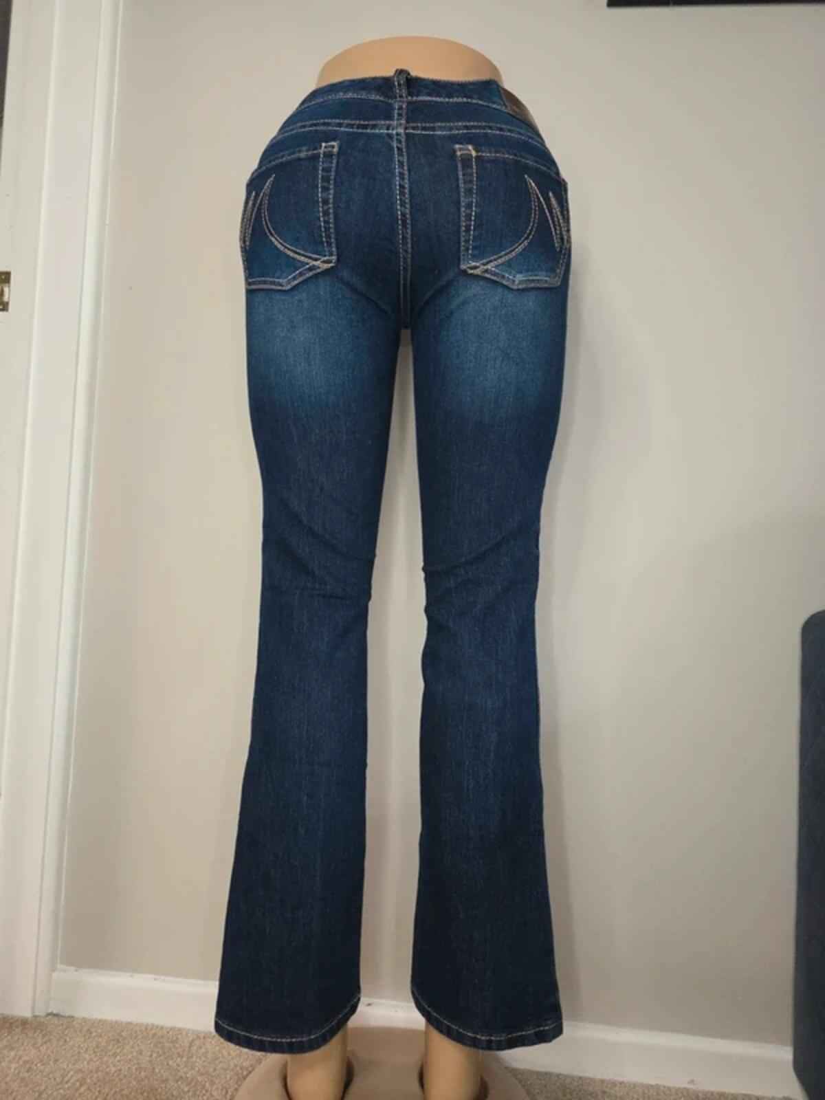 Maurices Low Rise Bootcut Jeans UK Size 8 Petite