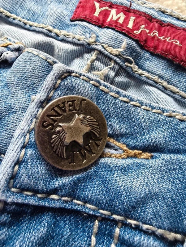YMI Low Rise Bootcut Vintage Y2K Jeans UK Size 8 Tall