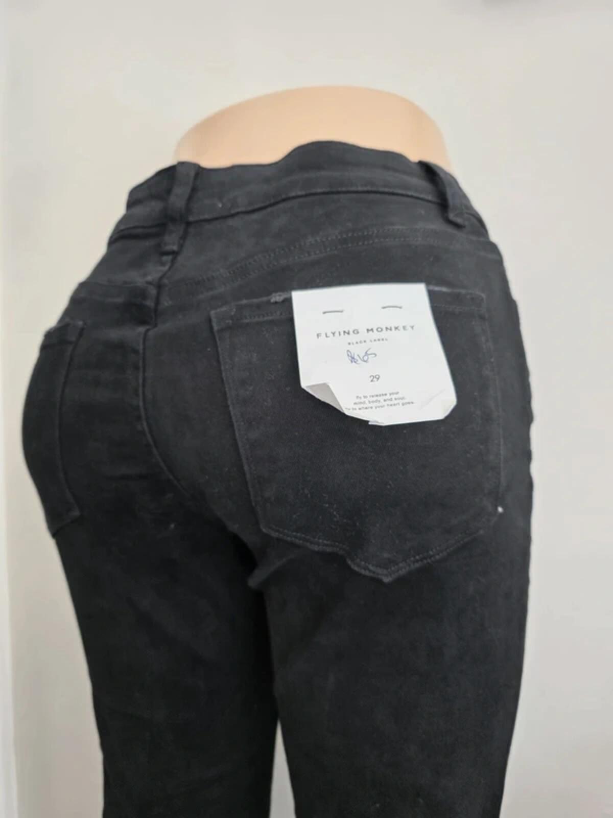 Flying Monkey Mid Rise Flared Vintage Y2K Jeans UK Size 8 Petite