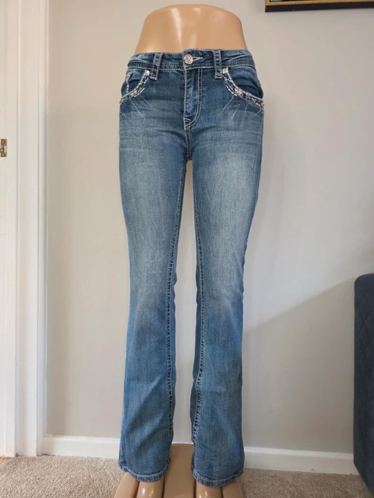 Grace in LA Low Rise Bootcut Vintage Y2K Jeans UK Size 6 Tall