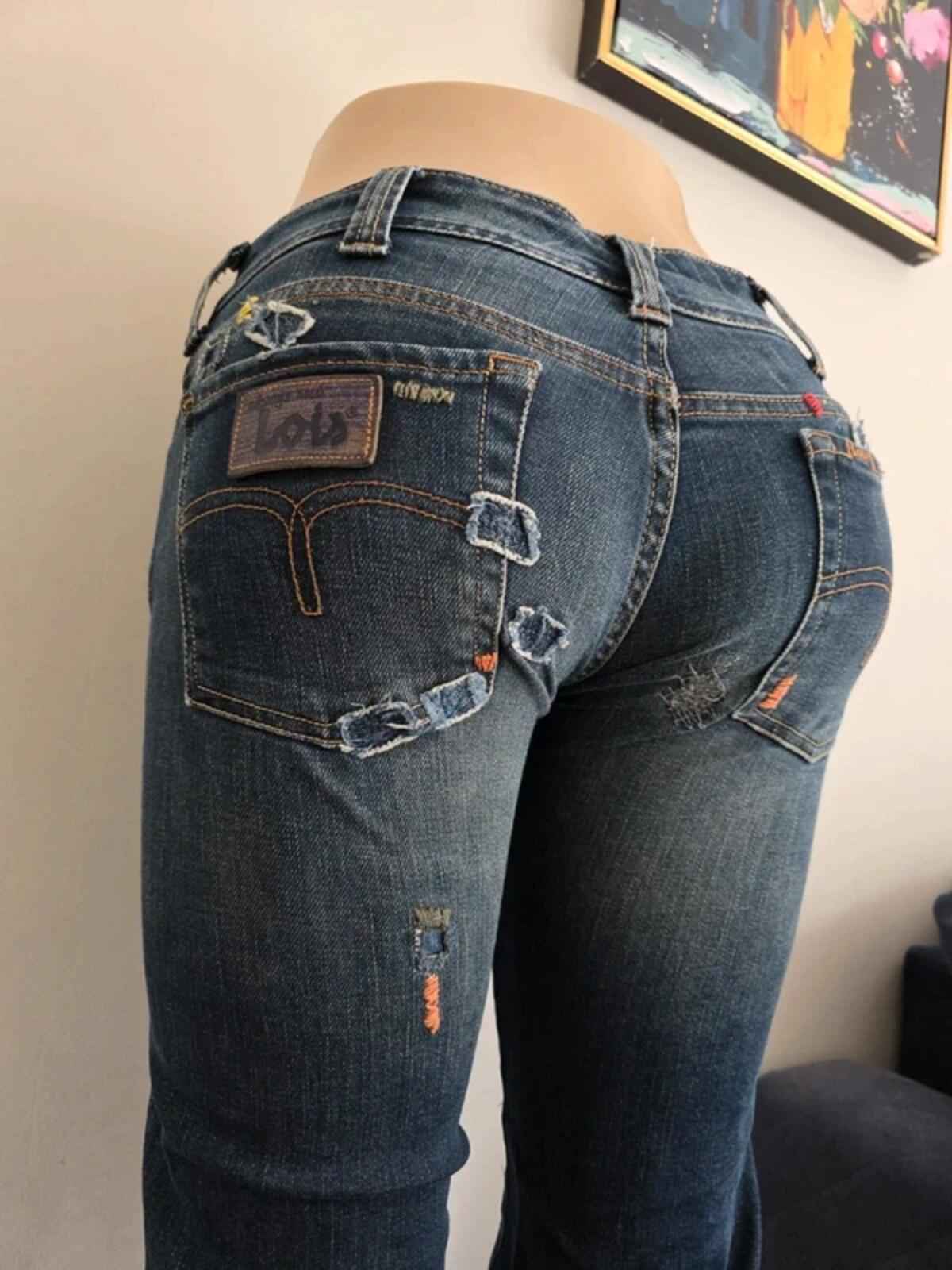Lois Low Rise Straight Vintage Y2K Jeans UK Size 4/6 Tall