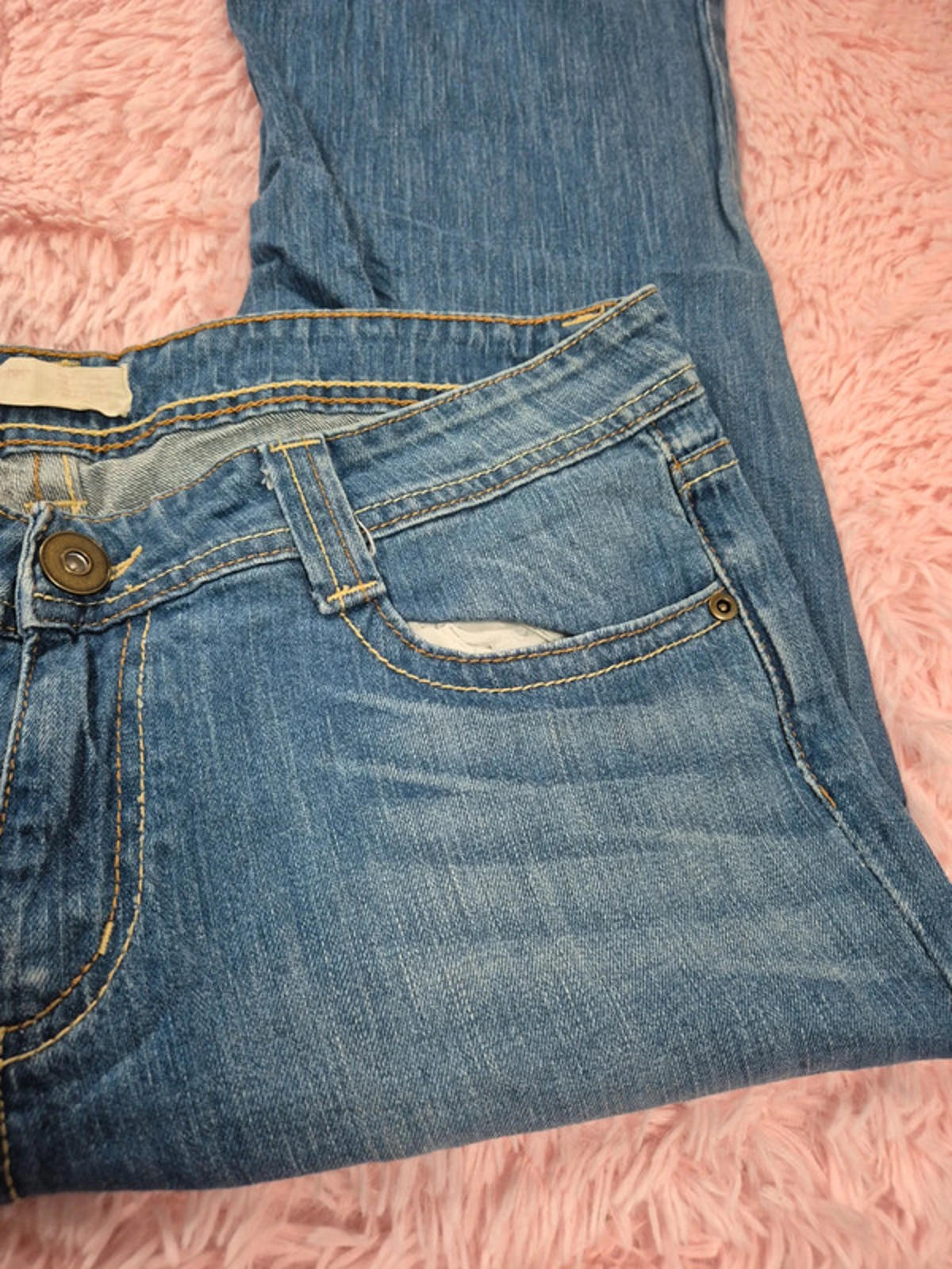 Vintage Y2K NoBo Mid Rise Flared Jeans UK size 14