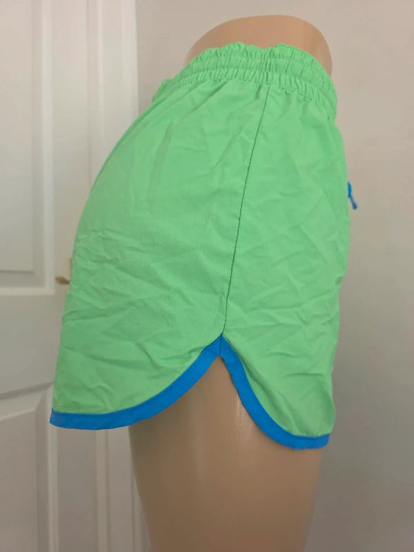 Columbia Neon Green Running Sports Shorts UK Size 8/10