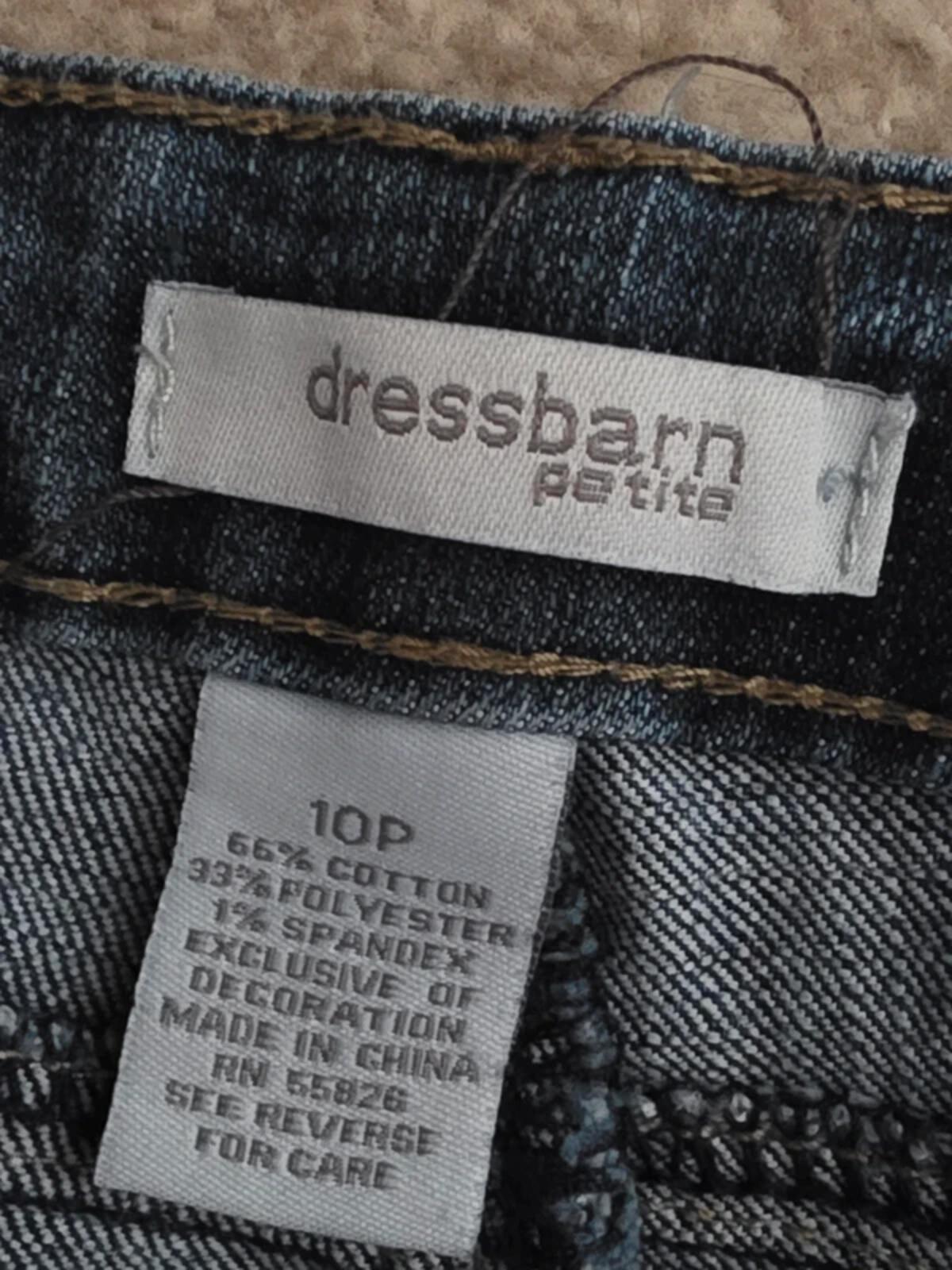 Dressbarn Petite Mid Rise Bootcut Jeans UK Size 12