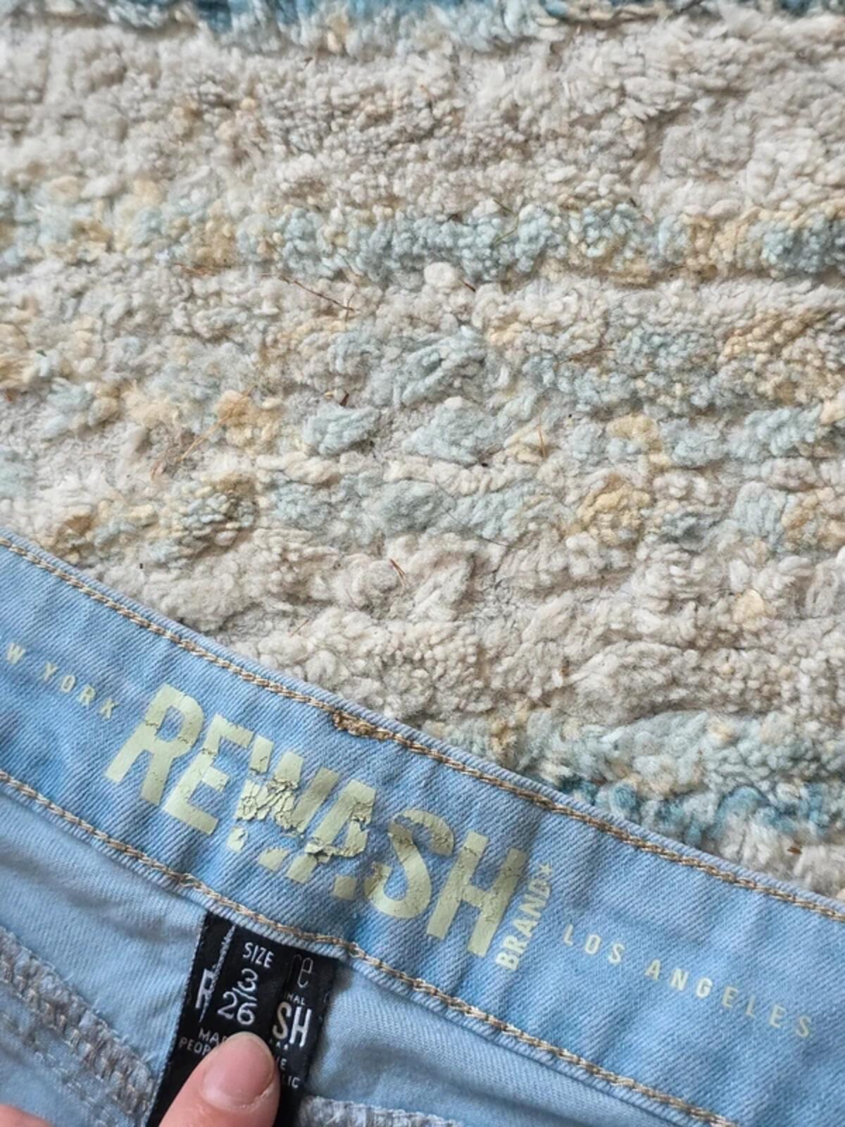 Rewash Vintage Y2K Light Wash Denim Mini Skirt UK Size 6