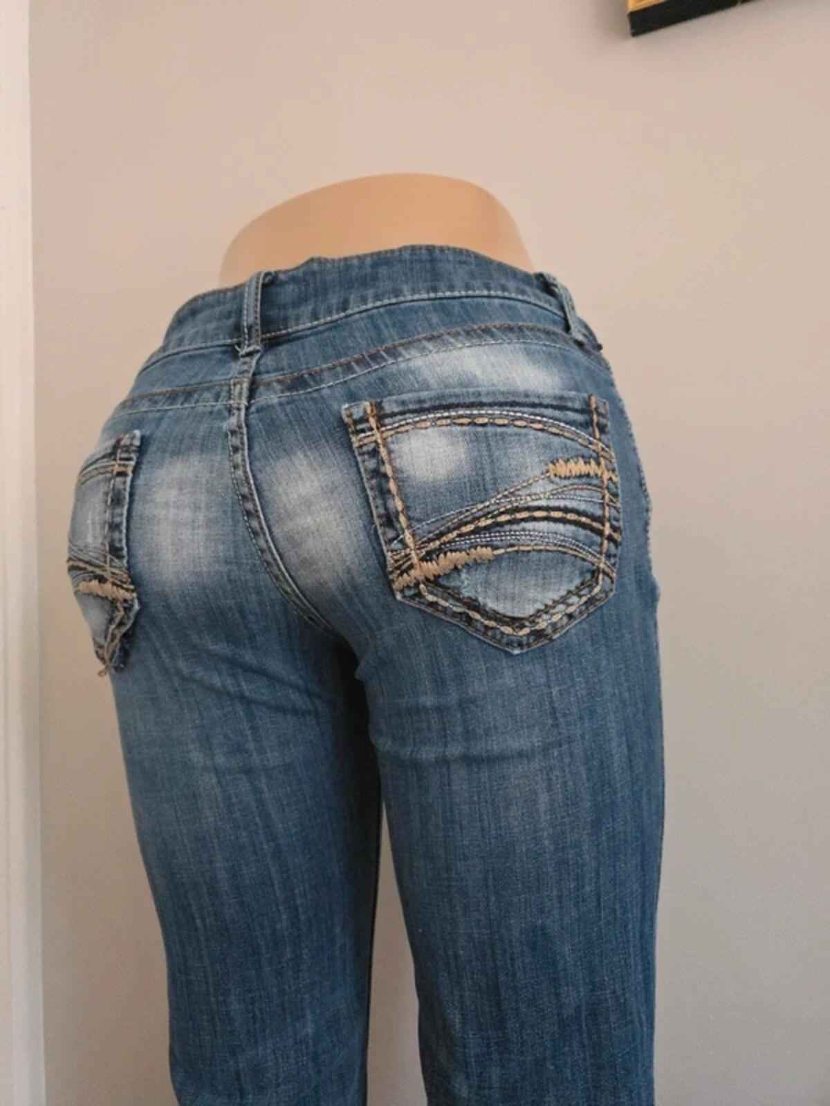 Decree Low Rise Bootcut Vintage Y2K Jeans UK Size 8/10