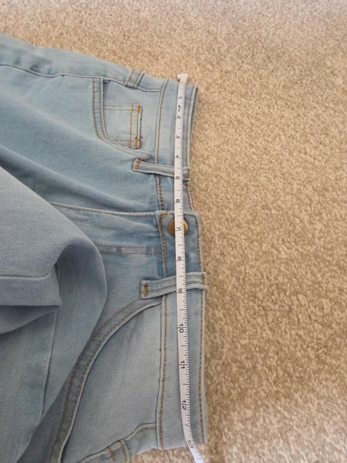 No Label Mid Rise Flared Vintage Y2K Jeans UK Size 6
