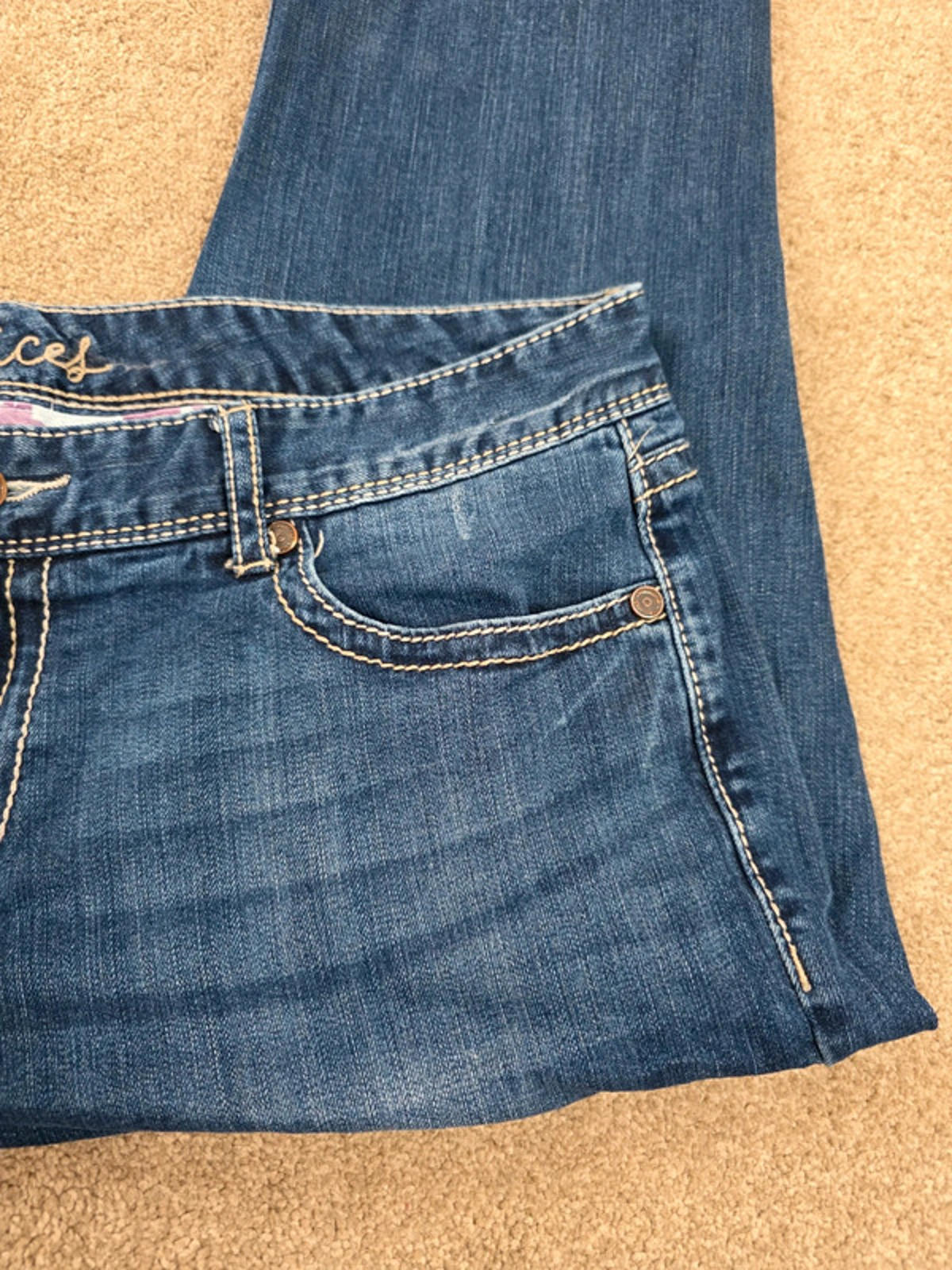 Vintage Y2K Maurice’s Mid Rise Bootcut Jeans UK Size 16