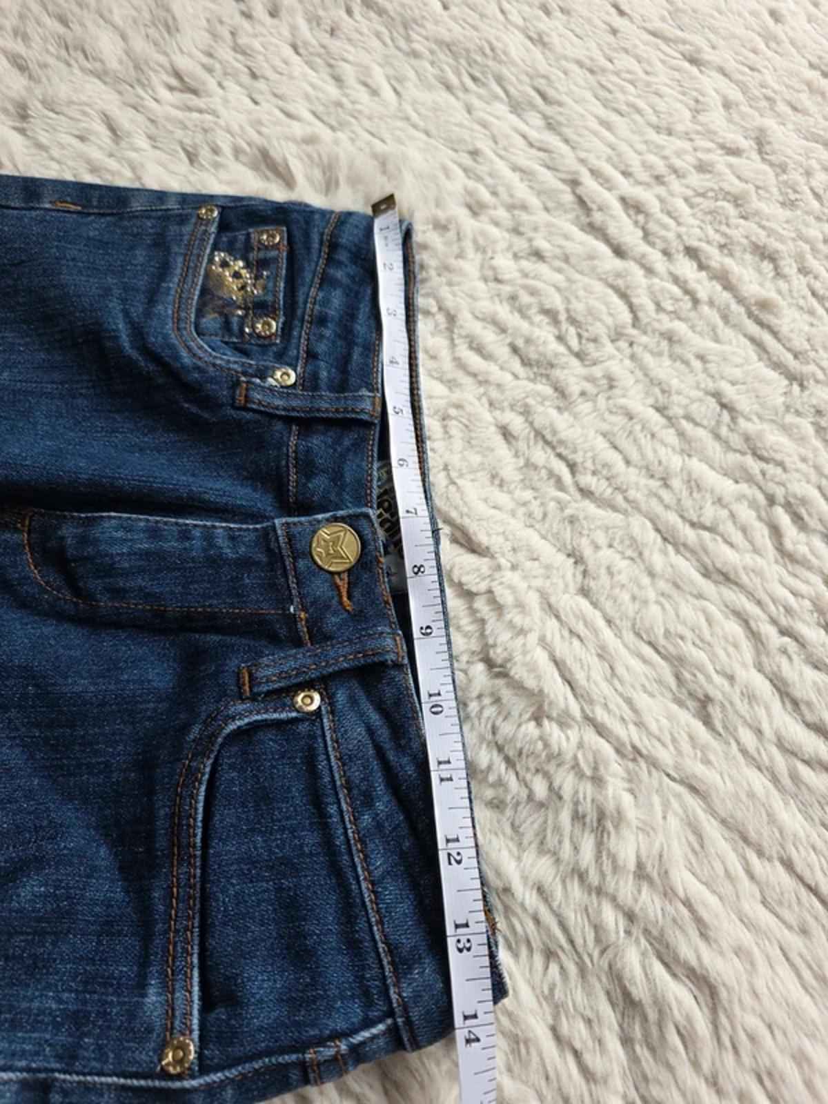 Vintage Y2K Crest Jeans Low Rise Bootcut Jeans UK 8