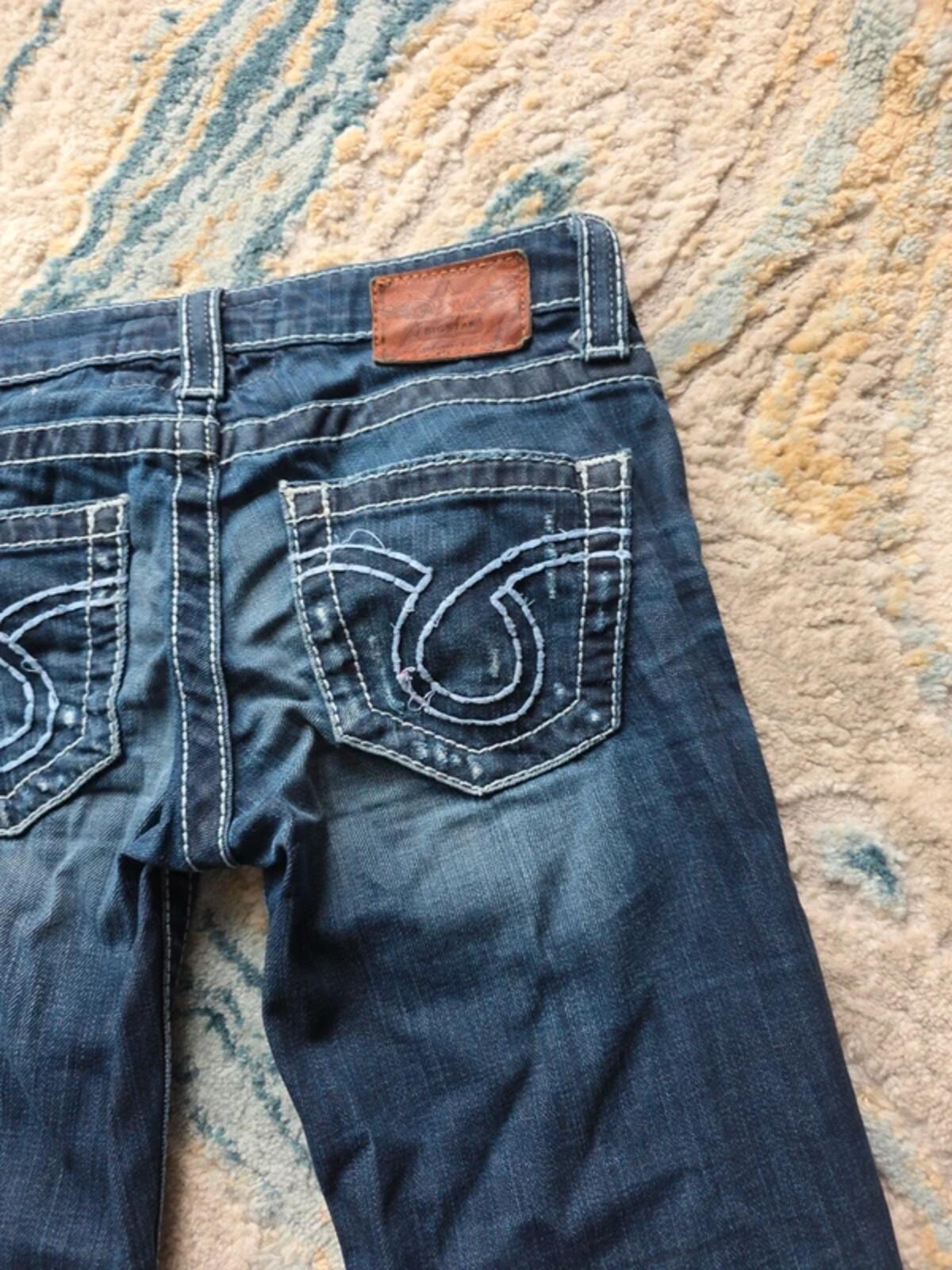 Big Star Vintage Y2K Ultra Low Rise Bootcut Jeans UK Size 4