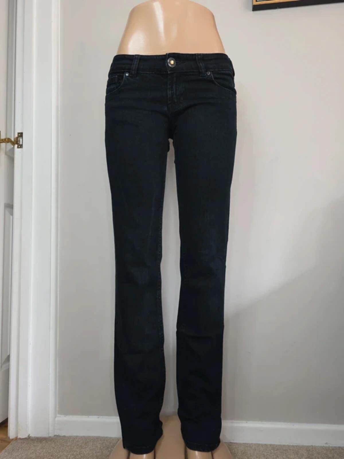 Denim Ultra Low rise straight jeans size 6/8 tall