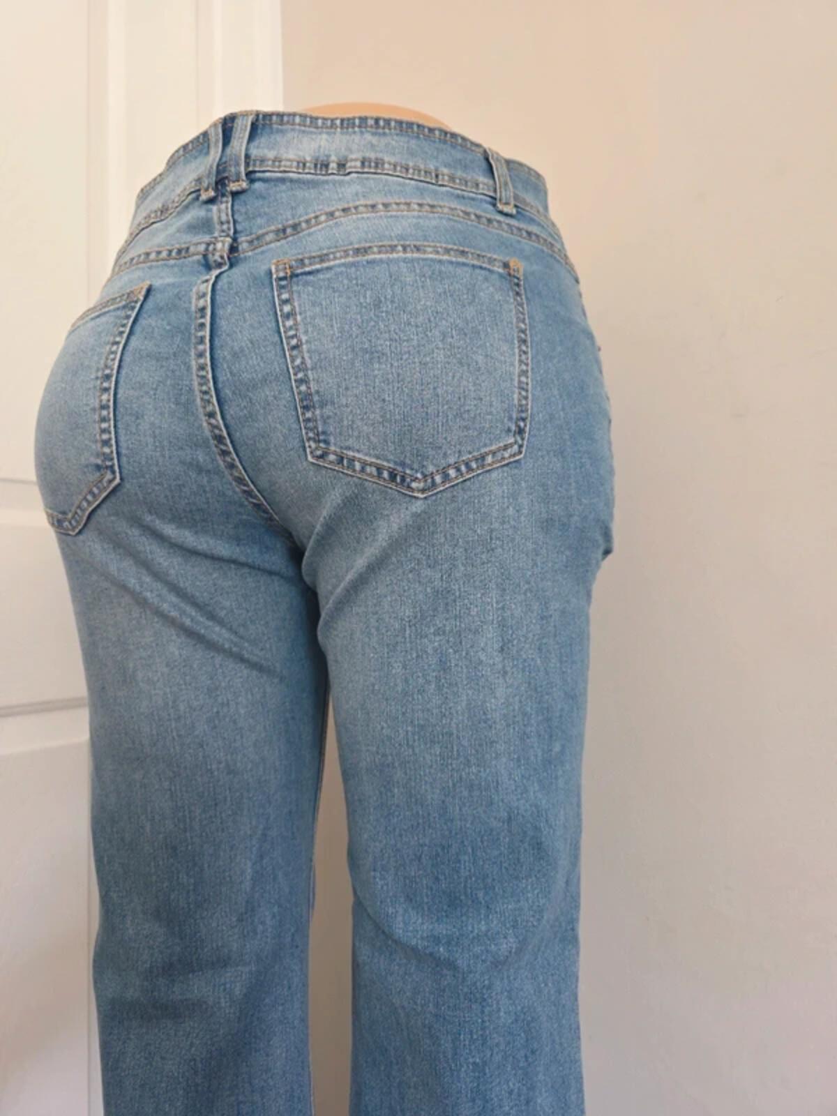 No Boundaries Mid Rise Flared Jeans UK Size 14