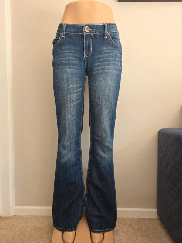 Vanity Low Rise Bootcut Vintage Y2K Jeans UK Size 8/10 Tall