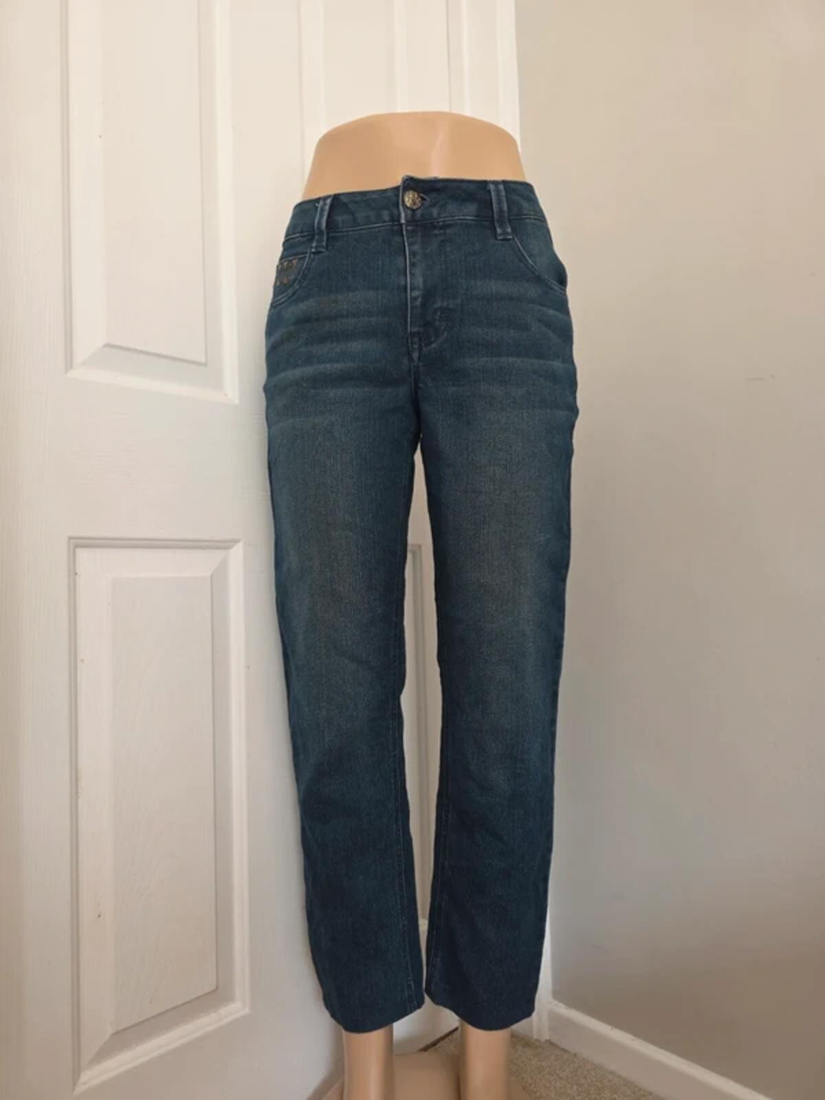 Style & Co Mid Rise Straight Vintage Y2K Jeans UK Size 10 Petite