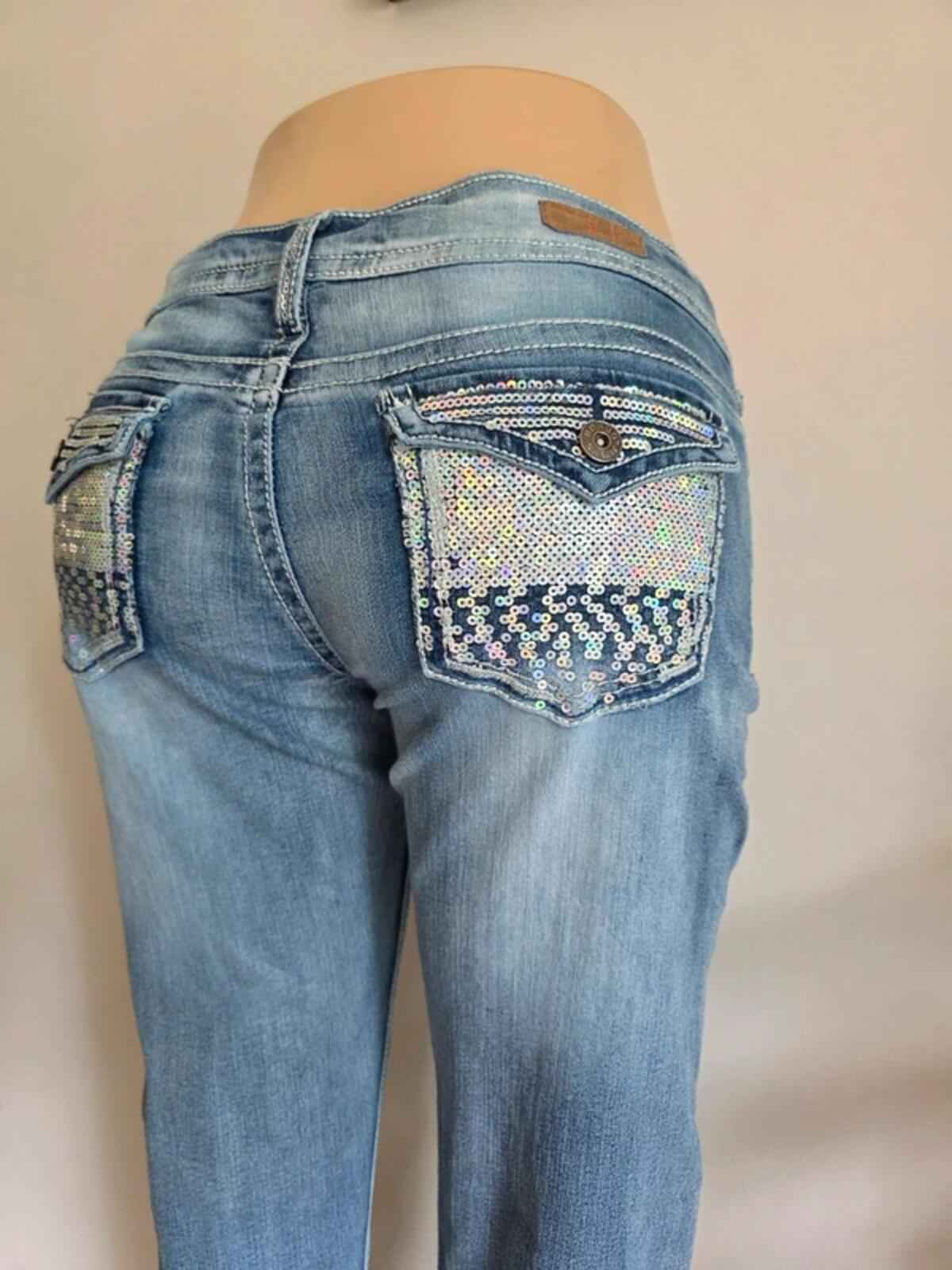 Bongo Low Rise Flared Jeans UK Size 14