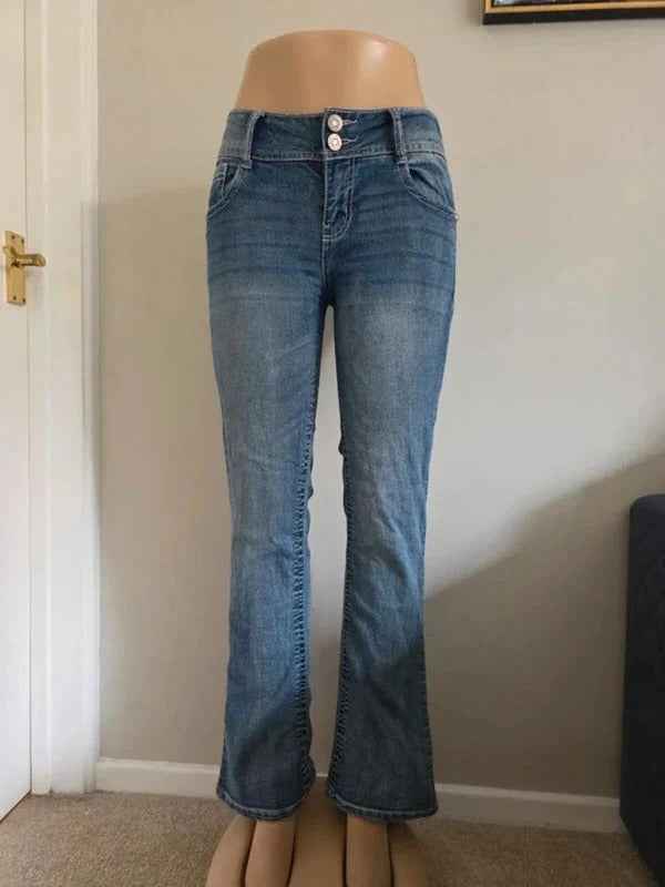 Wallflower Mid Rise Bootcut Vintage Y2K Jeans UK Size 10 Petite