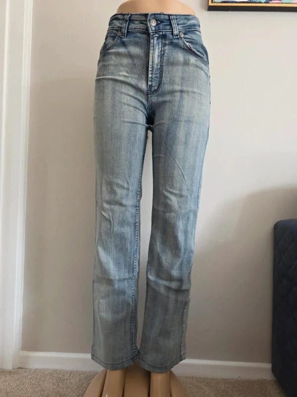 Lot29 High Waist Straight Relaxed Vintage Y2K Jeans UK Size 10