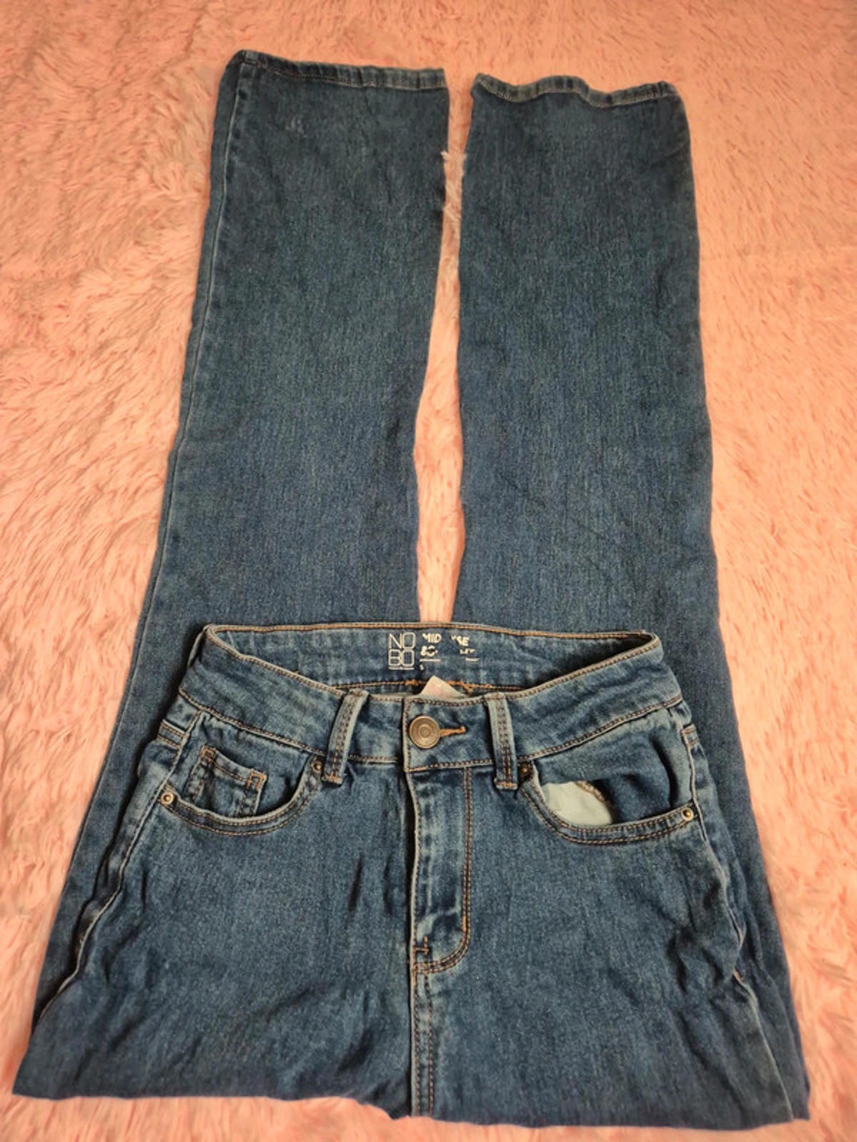 Vintage Y2K NoBo Stretch Bootcut Jeans UK 4