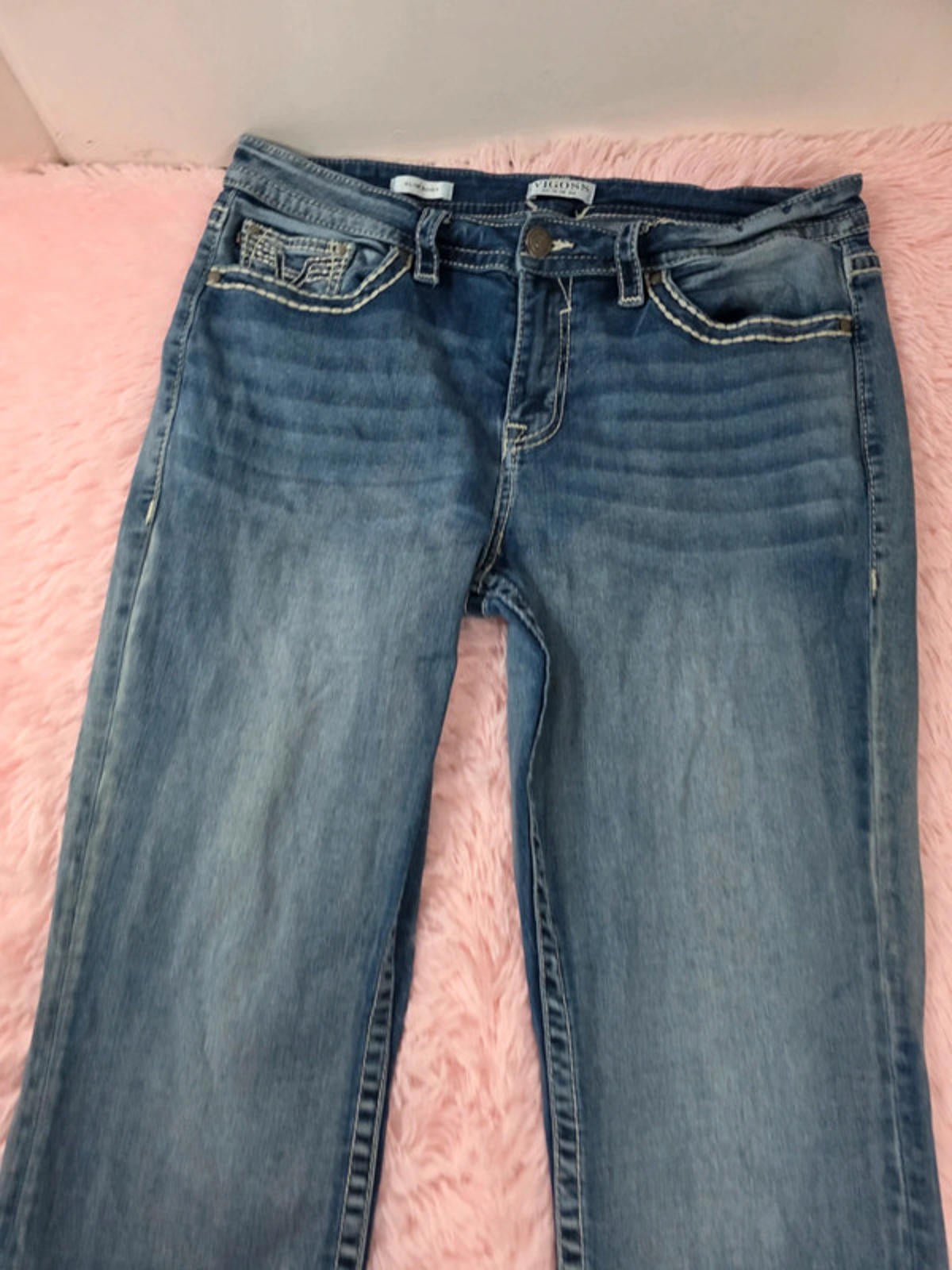 Vintage Y2K Vigoss Mid Rise Slim Boot Jeans UK Size 18 Tall