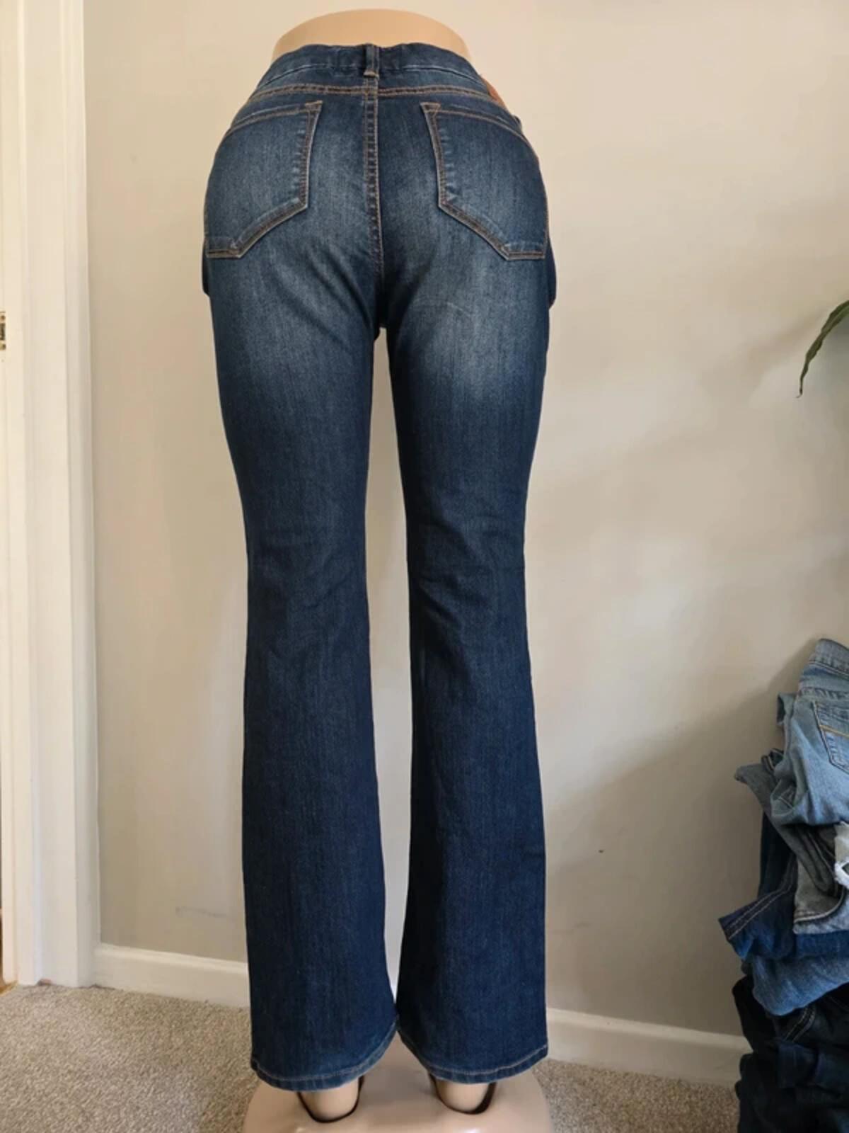 Vintage Y2K Dear John Mid Rise Bootcut Jeans UK Size 10
