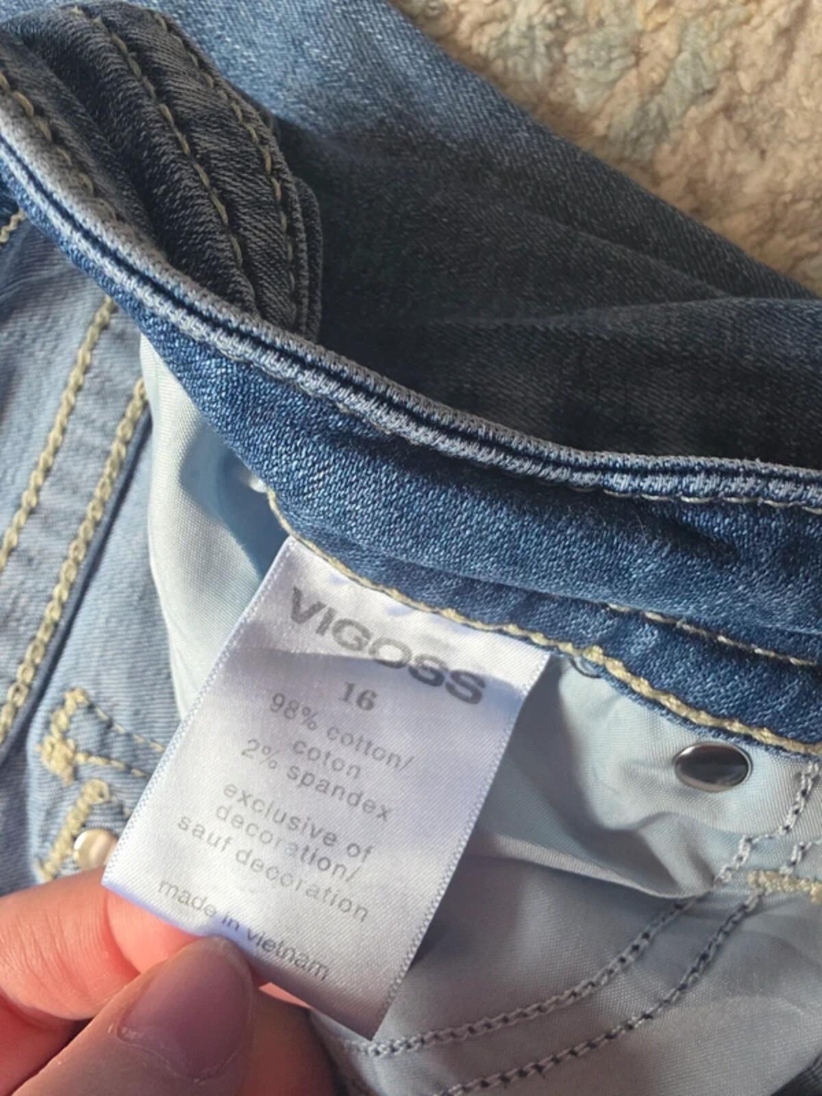 Vigoss High Rise Bootcut Vintage Y2K Jeans UK Size 16 Tall