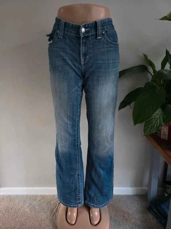 Vintage Y2K INC Mid Rise Bootcut Jeans UK Size 14 Tall