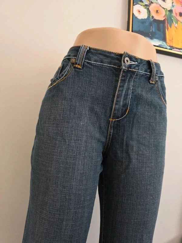 Baccini Mid Rise Wide Leg Vintage Y2K Jeans UK Size 10 Petite