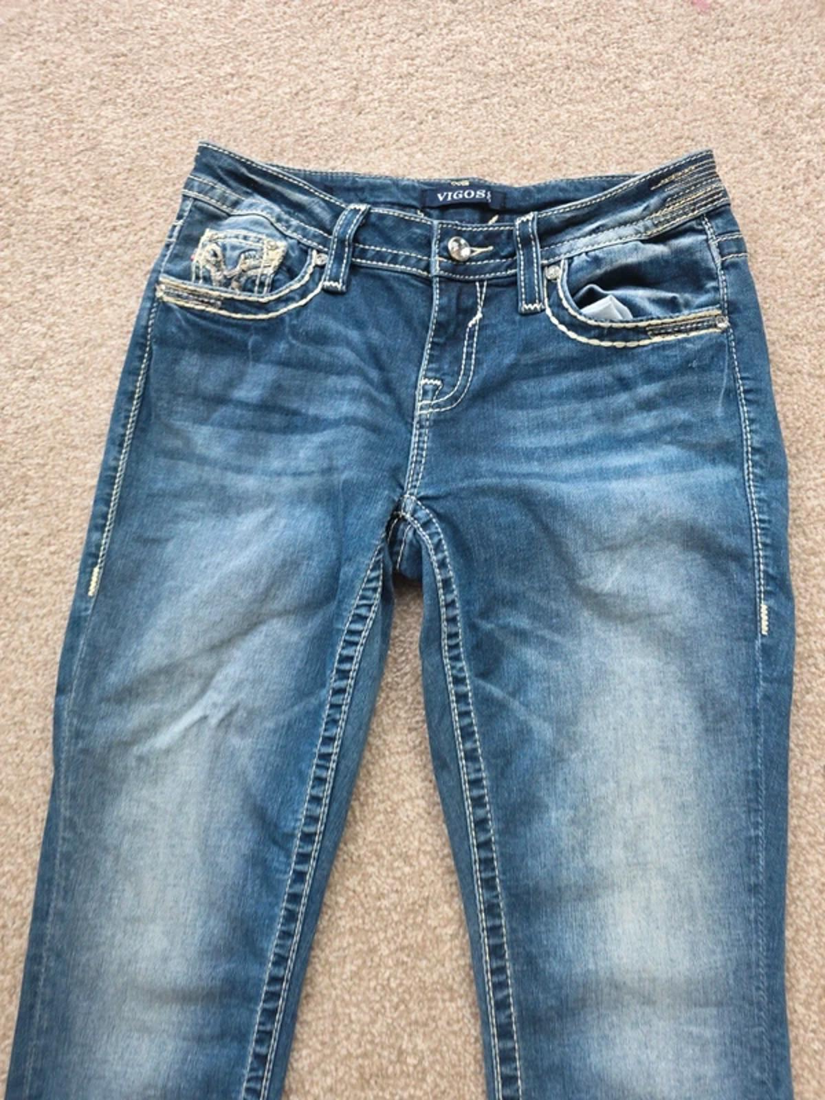 Vintage Y2K Low Rise Vigoss Capri Jeans – UK Size 10
