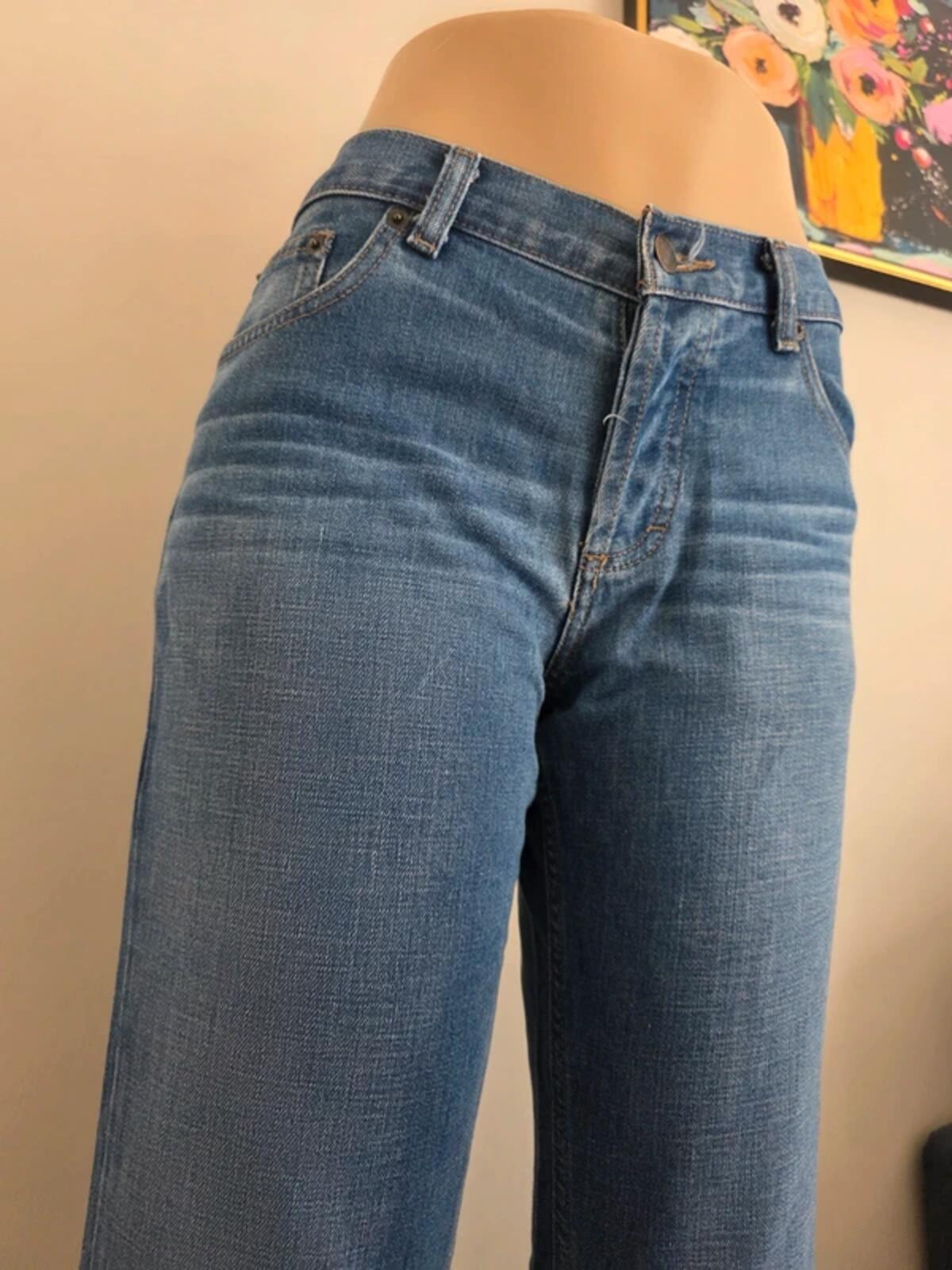 Vintage Y2K American Eagle Mid Rise Wide Leg Jeans UK Size 12