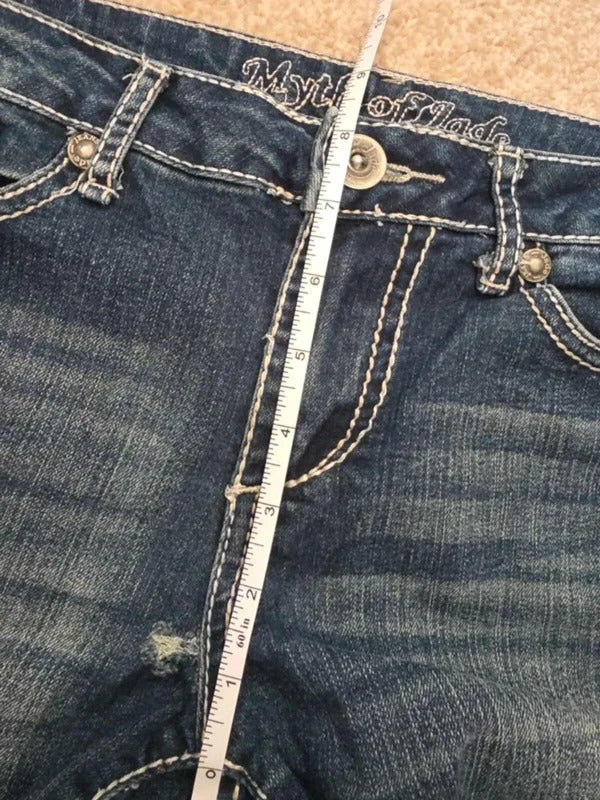Myth of Jade Mid Rise Skinny Vintage Y2K Jeans UK Size 8/10 petite