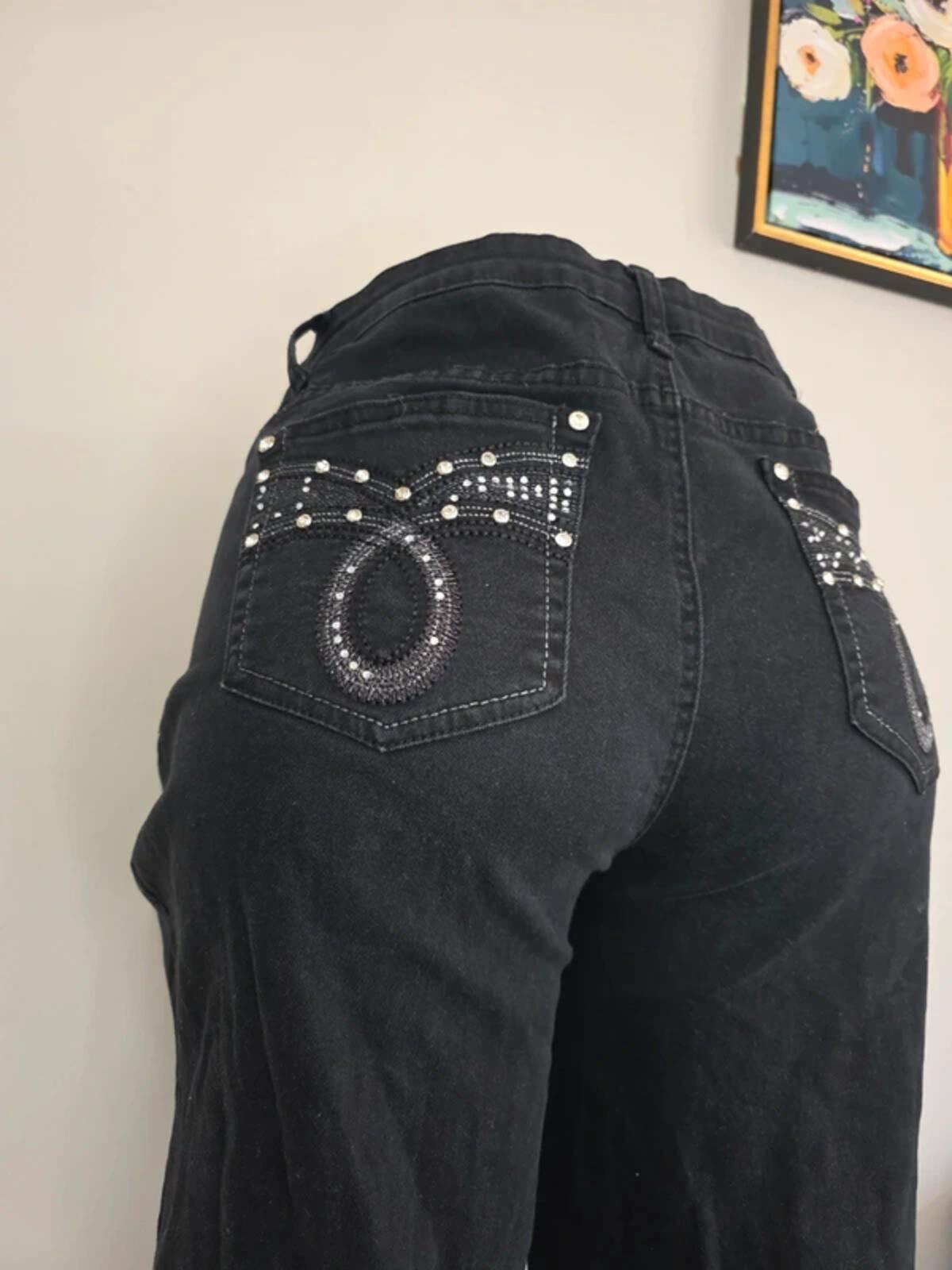 Earl High Rise Wide Straight Vintage Y2K Jeans UK Size 16/18 Petite