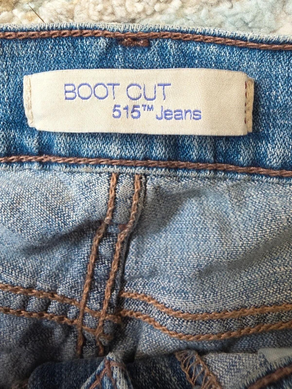 Levi's 515 Mid Rise Bootcut Jeans UK Size 10 Very Tall