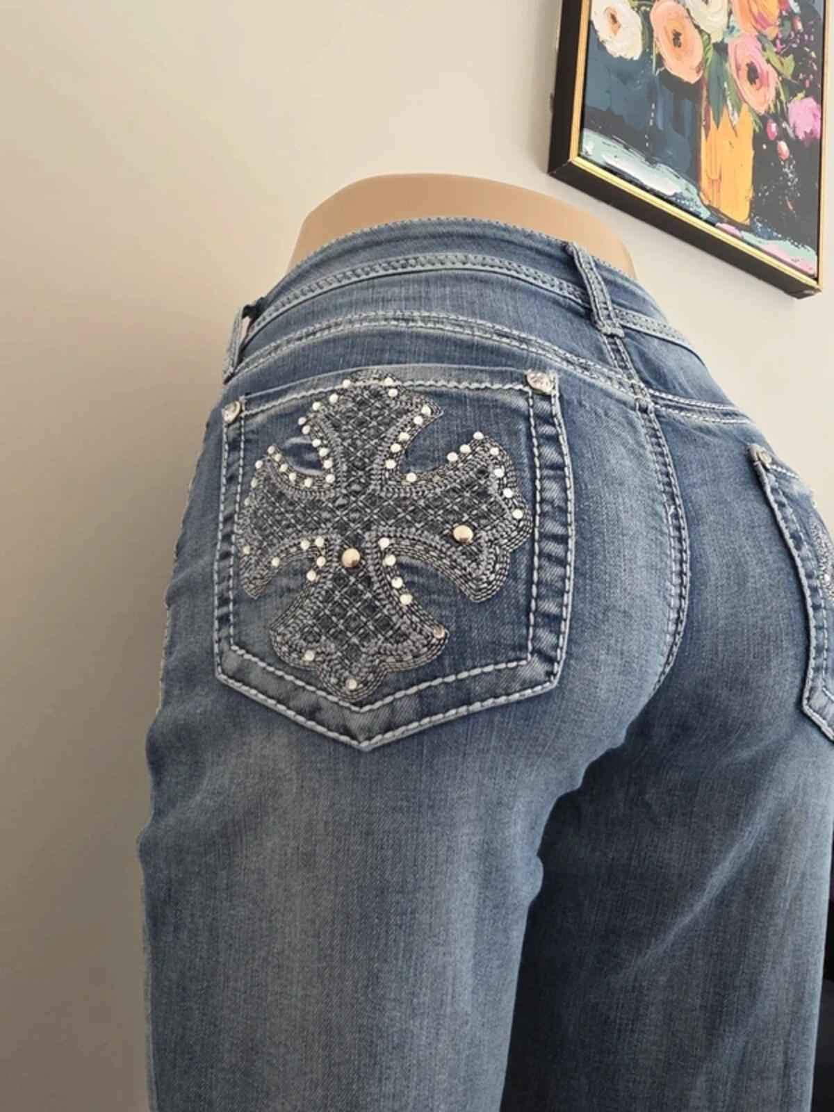 Vintage Y2K APT. 9 Low Rise Bootcut Jeans UK Size 14