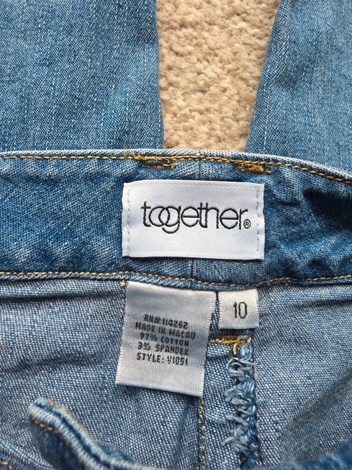 Vintage Y2K Together Mid Rise Embroidered Bootcut Jeans UK Size 12