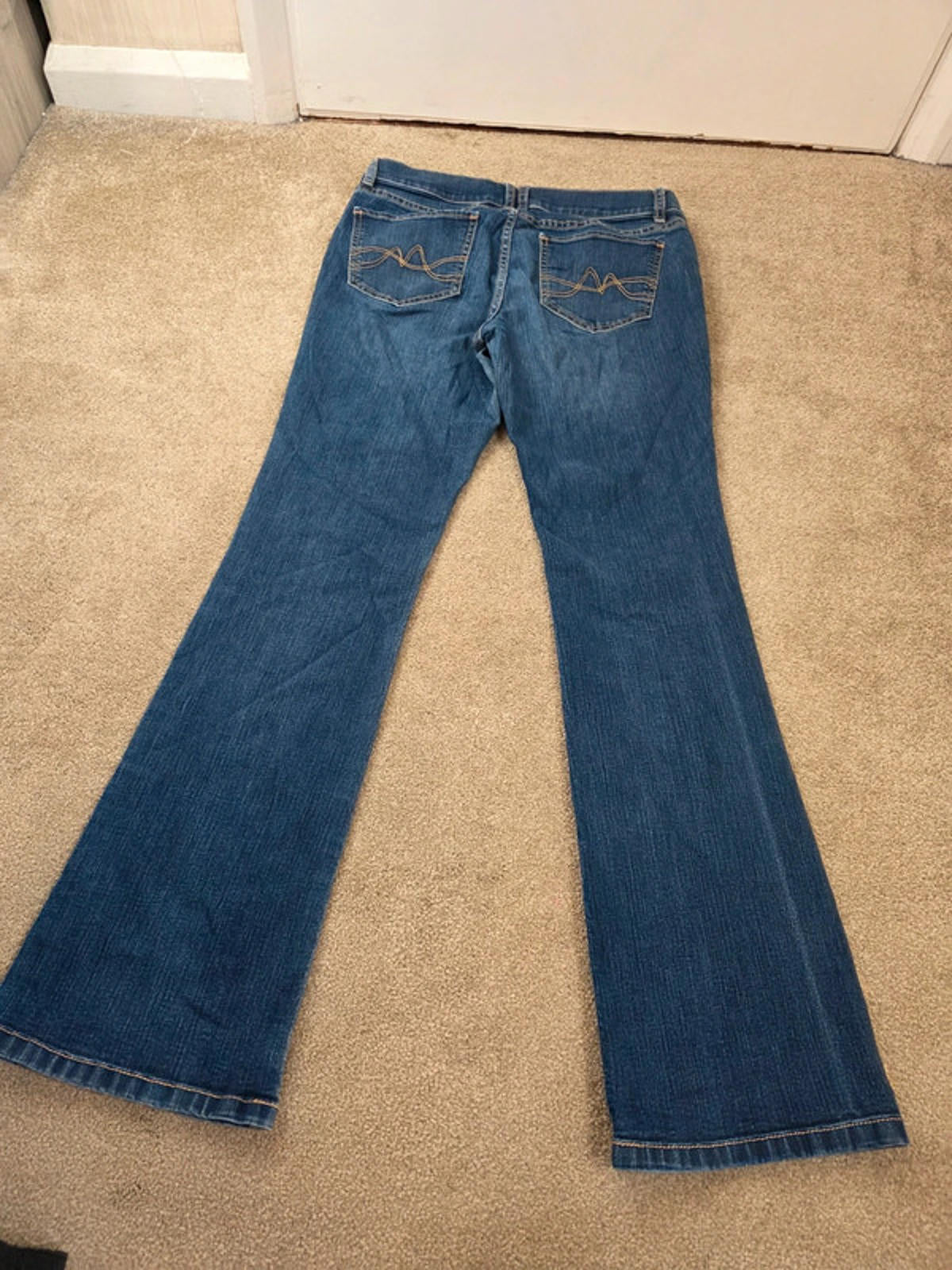 Vintage Y2K NY & Co Mid Rise Bootcut Jeans UK Size 10–12 Petite