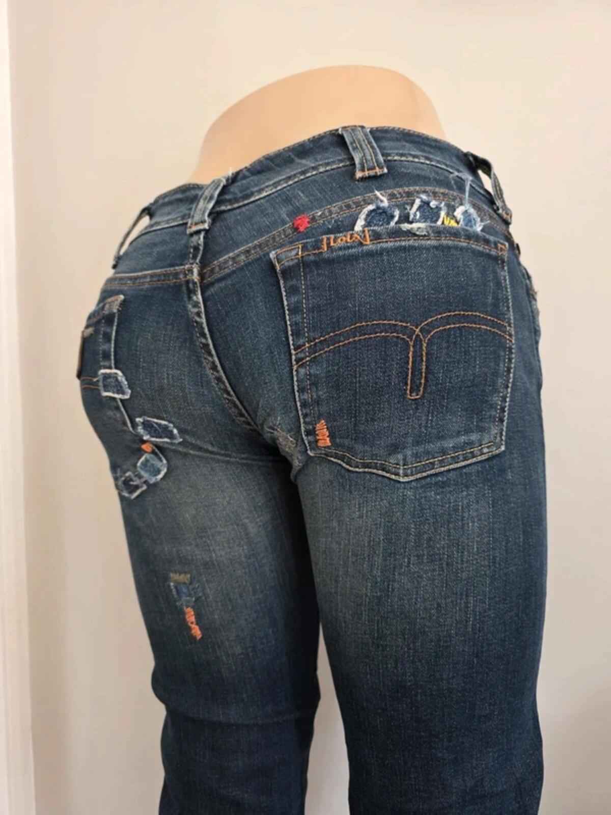 Lois Low Rise Straight Vintage Y2K Jeans UK Size 4/6 Tall