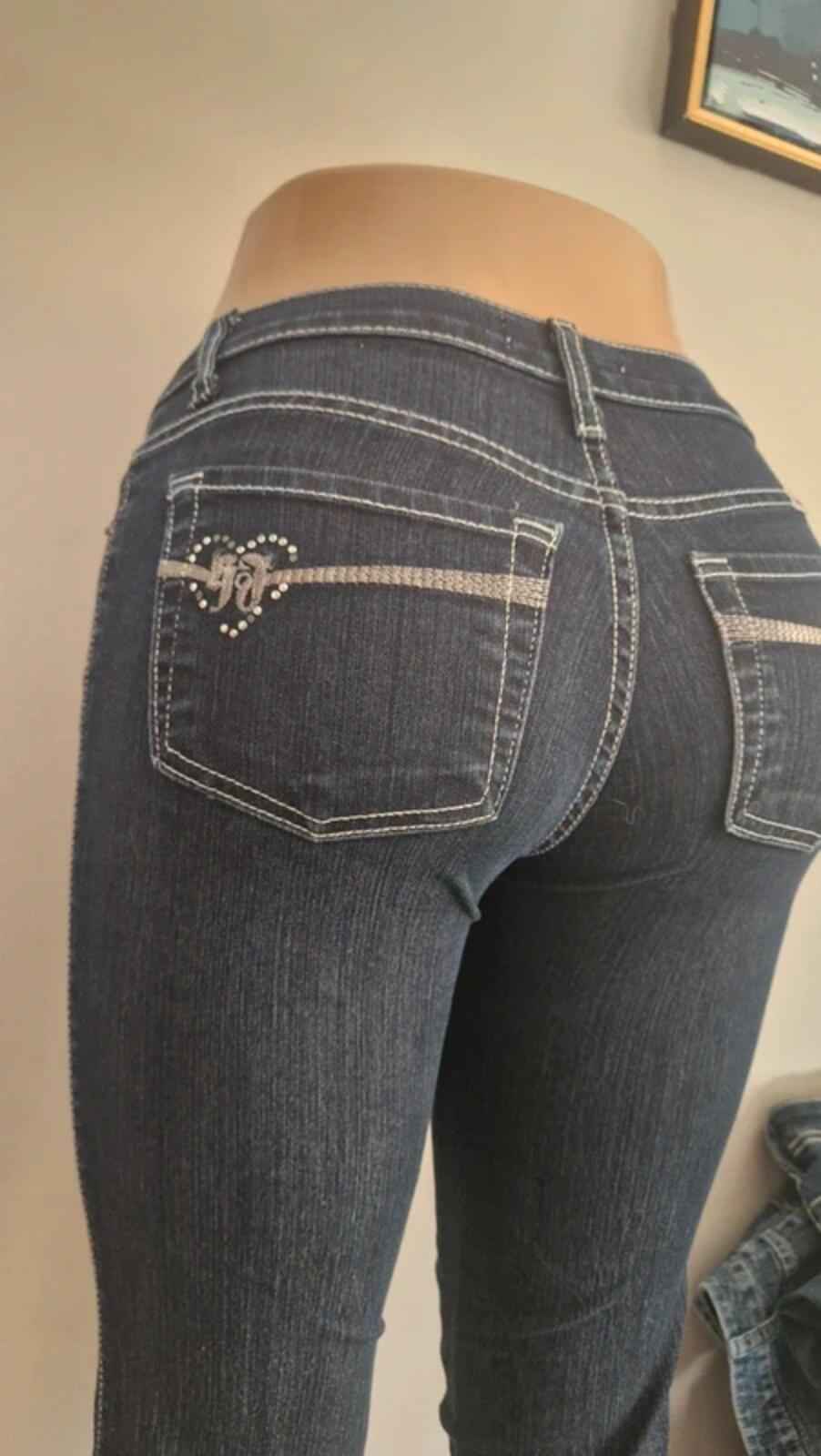 Hammer Low Rise Bootcut Flared Dark Wash Denim Jeans UK 6