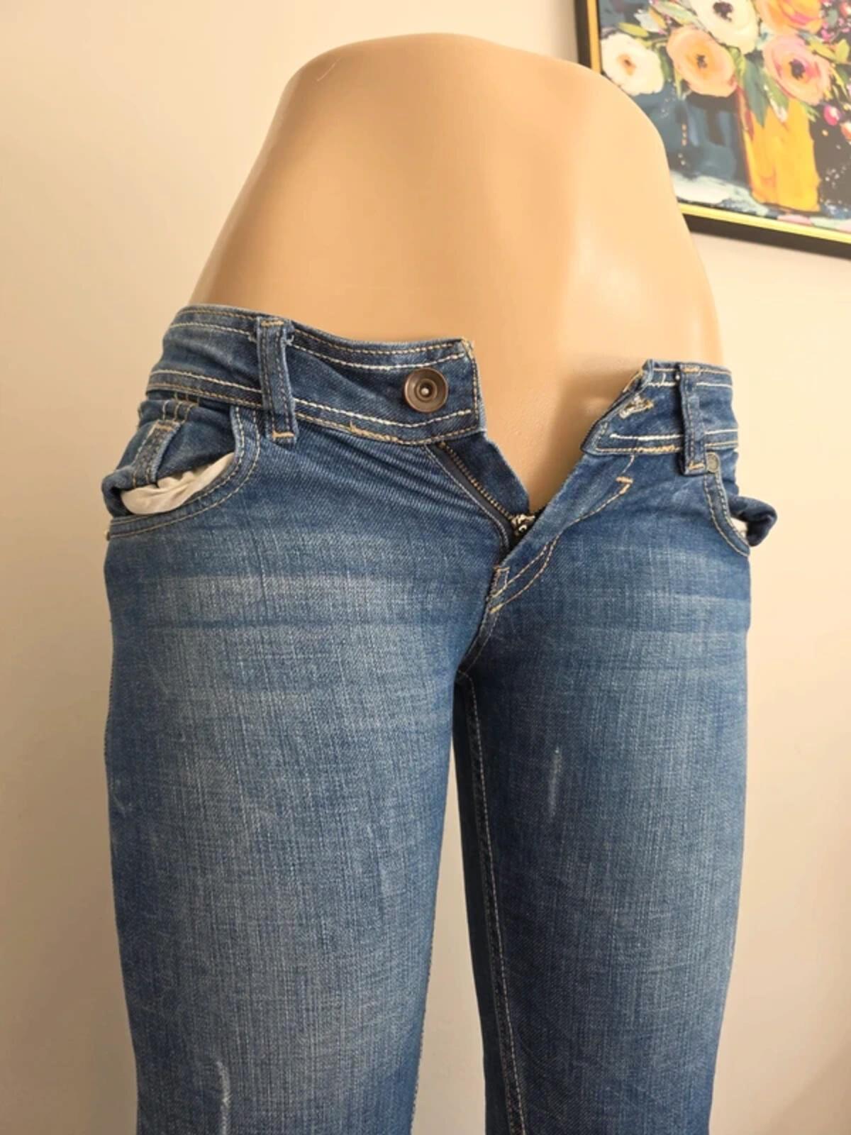 MGL Low Rise Straight Vintage Y2K Jeans UK Size 6