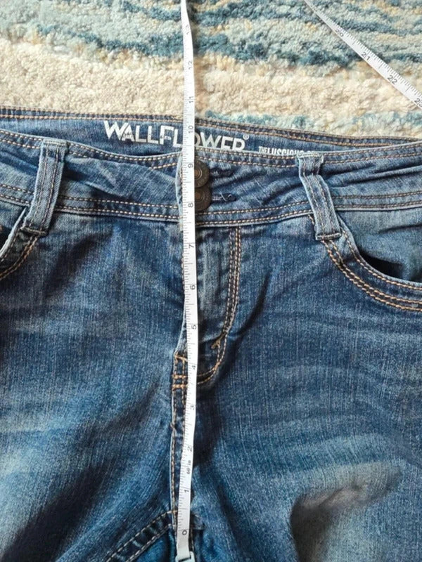 Wallflower Mid Rise Bootcut Vintage Y2K Jeans UK Size 12 Tall